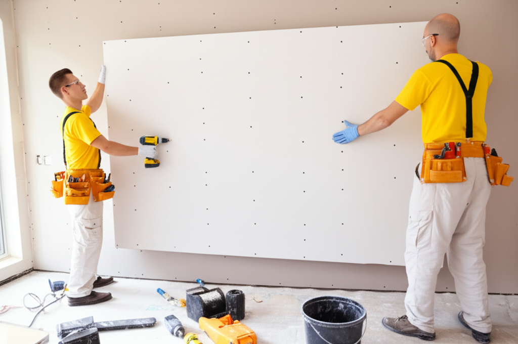 Professional drywall installation in Burbank
